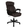 ORRD Ergonomic Executive Office Chair High Back Brown, Adjustable Lumbar Support & Tilt Recline Swivel Desk Chair for Home Office - 2 of 4
