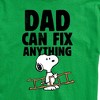 Men's - Peanuts - Snoopy Dad Can Fix It Father's Day Gift Short Sleeve Graphic T-Shirt - 2 of 4