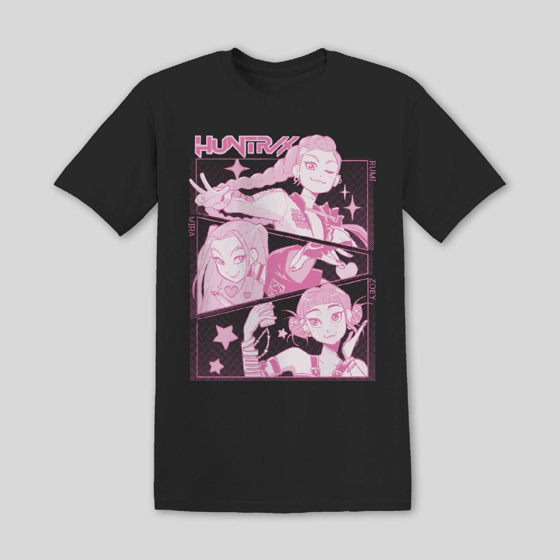 Women's Huntrix KPOP Demon Hunter Oversized T-Shirt - Black