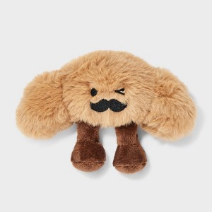 Monsieur Croissant Cat Plush Toy - Boots & Barkley™ Brown - 1 of 2