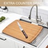 Wood Stove Top Cover Board, Noodle Board for Gas Stove, Cutting Board for Counter Space - 4 of 4