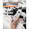 Heated Blanket Electric Throw, Cow Print Electric Blanket Heating with LCD Controller, 6 Heat Settings & 4H Auto Shut-Off, Soft Flannel Heat Blankets - 3 of 4