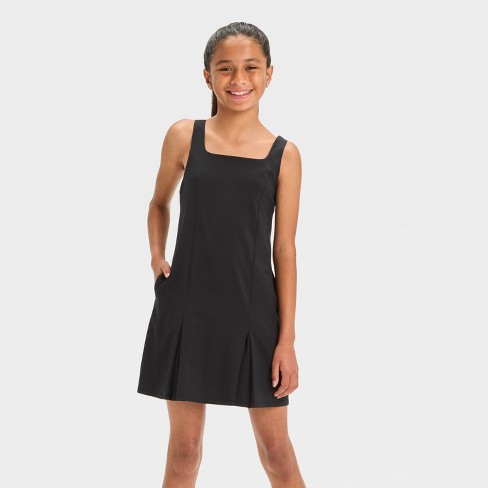 Girls Uniform Dress All In Motion Black Xs Target