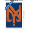 Trends International MLB New York Mets - Logo 25 Framed Wall Poster Prints - 3 of 4