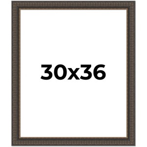 PosterPalooza | Museum Brown Picture Frame - UV Acrylic, Foam Board Backing, Hanging Hardware - 1 of 4