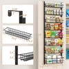 MOEPISY Over the Door Pantry Organizer, 8-Tier Adjustable Spice Rack Cabinet Door Shelves - 3 of 4