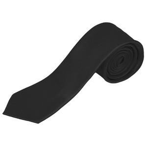 Men's Solid Color 2 Inch Wide And 57 Inch Long Slim Neckties - 1 of 4