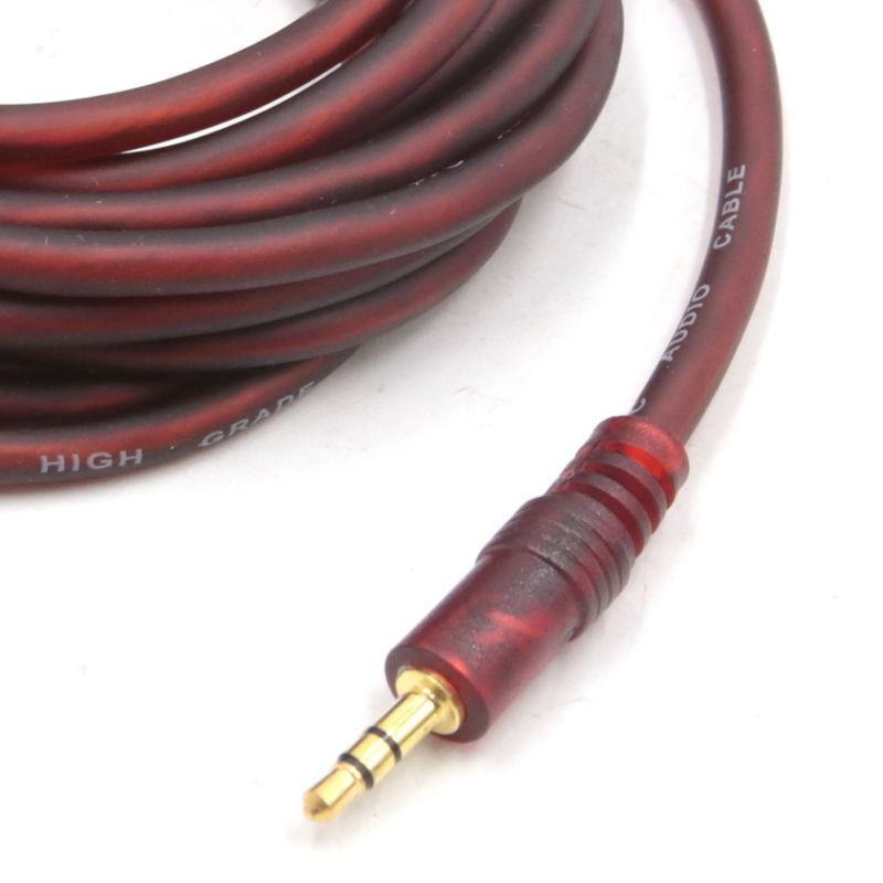 Unique Bargains 3.5mm 1/8 to 1/4 Inch Male TRS Car Stereo Audio Aux Cable Cord 9.8ft, 5 of 6