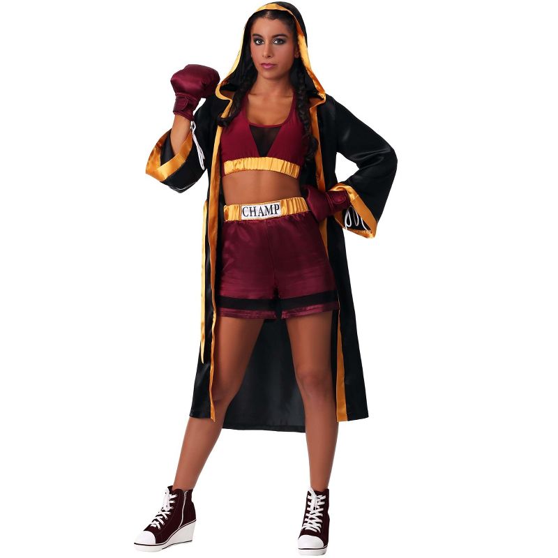 HalloweenCostumes.com Women's Adult Tough Boxer Costume, 5 of 6