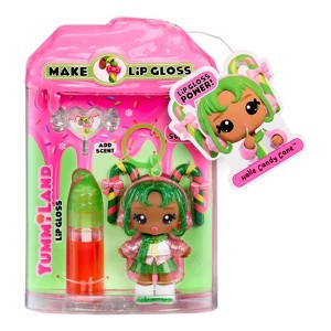 Yummiland x Holiday Lip Gloss Doll - Halle Candy Cane Includes DIY Lip Gloss + Keychain - 1 of 4