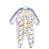 Hudson Baby Infant Boys Cotton Sleep and Play, Construction Trucks - 2 of 4