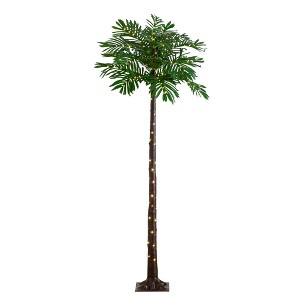 Nearly Natural 6-ft UV Resistant Lighted Artificial Palm Tree with 206 Warm White LED Lights (Indoor/Outdoor) - 1 of 4