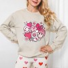Simply Sage Market Women's Graphic Sweatshirt Pink Flower Hearts - 2 of 3