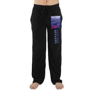 Mens Black Next Stop Nevarro Star Wars Movie Sleep Pajama Pants - 1 of 3