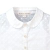 Hope & Henry Girls' Peter Pan Collar Top and Tank 2-Piece Set (White Swiss Dot, 3-6 Months) - 2 of 4