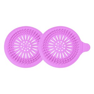 Unique Bargains Round Anti-Slip Bathroom with Suction Cups Drain Protector - 1 of 4