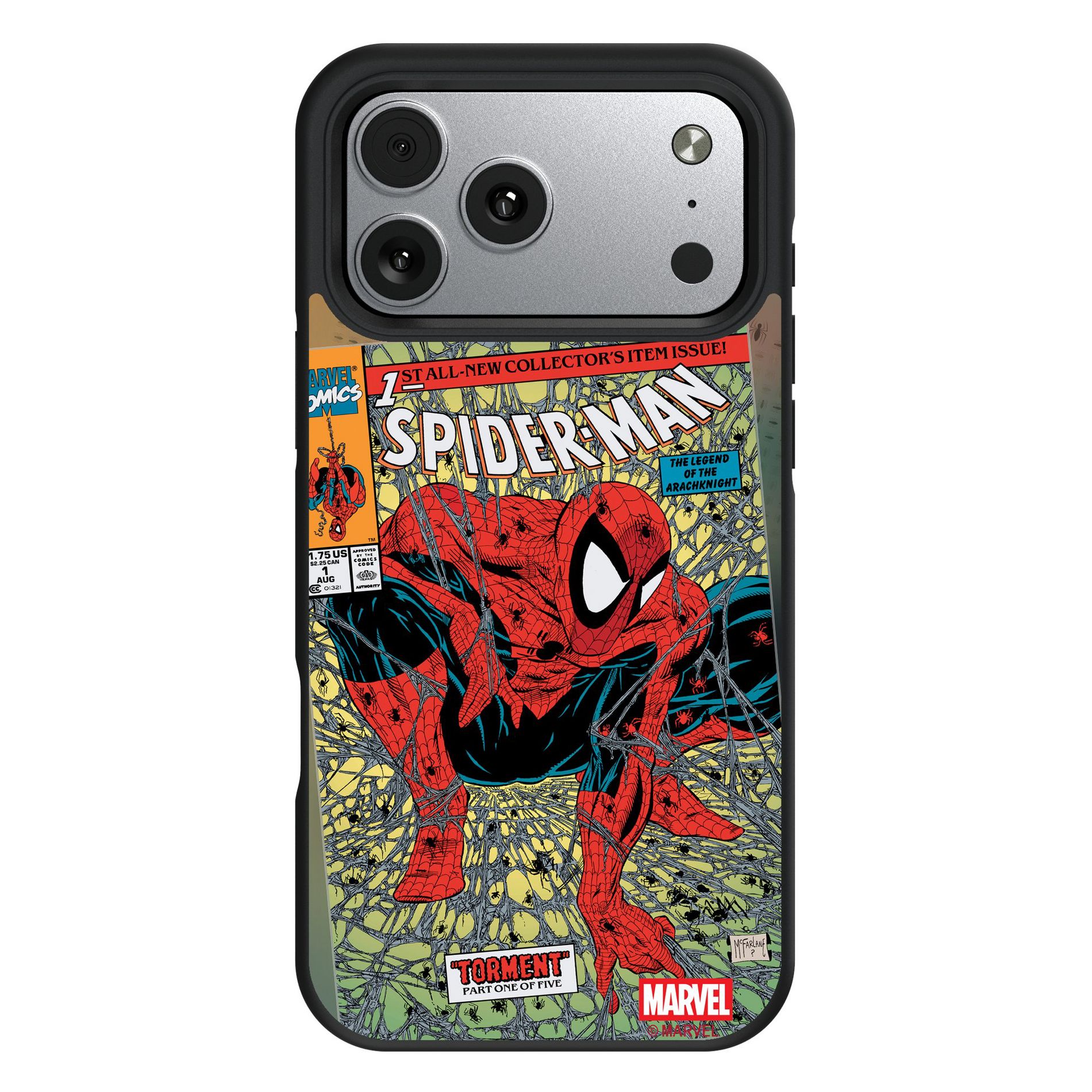 Marvel Spider-Man Classic Cover Bump Cell Phone Case for iPhone 17 Pro Max
