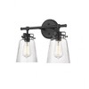 Millennium Lighting Amberose 2 - Light Vanity in  Matte Black - 3 of 3