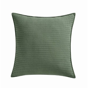 Cannon 20"x20" Heritage Cotton Waffle Decorative Pillow Green - 1 of 3