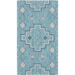 Courtyard CY8533 UV & Stain Resistant Non-Shedding Power Loomed Indoor/Outdoor Rugs - Safavieh - 1 of 4