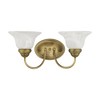 Livex Lighting Edgemont 2 - Light Vanity in  Antique Brass - 2 of 4