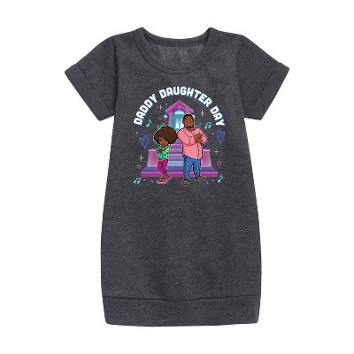- Karma's World - Daddy Daughter Day Graphic Short Sleeve Fleece Dress