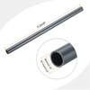 Unique Bargains Water Plumb DIY Crafts High Impact Rigid Round Pipes 8" Length ID 0.35" OD 0.43" Dark Grey - 2 of 4