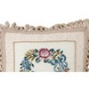 C&F Home 16" x 16" Floral Wreath Needlepoint Pillow - image 2 of 4