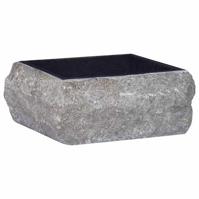 VidaXL Sink Black 11.8"x11.8"x5.1" Marble