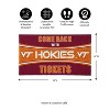 Evergreen Come Back with Tickets Virginia Tech 28" x 16" Woven PVC Indoor Outdoor Doormat - 2 of 4
