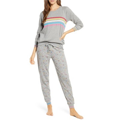 P.J. Salvage Womens Stripe Thermal Pajama Shirt