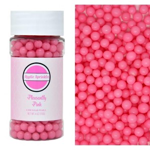 Mystic Sprinkles Pleasantly Pink 6mm Sugar Pearls 4oz - 1 of 4