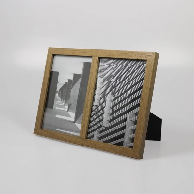 Thin Frame Holds 2 Photos Natural 5"x7" - Made By Design™