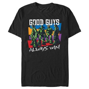 Men's Teenage Mutant Ninja Turtles Good Guys Always Win! T-Shirt - 1 of 4