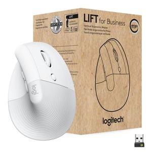 Logitech Lift for Business Vertical Ergonomic Mouse Wireless Bluetooth or Sec - 1 of 4