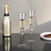 Dinewares Red Wine Glasses with Diamond Rhinestone Accent - 18 oz, 10 Inches Tall - Perfect Glasses for Bride and Groom - 4 of 4