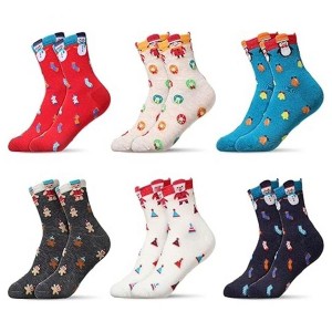 Cute Holiday Pattern Socks (Women's Sizes, Adult Medium) from the Sock Panda - Great for Christmas Time - 1 of 4