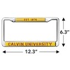 Calvin University Full Size Standard License Plate Metal Frame - 4 of 4