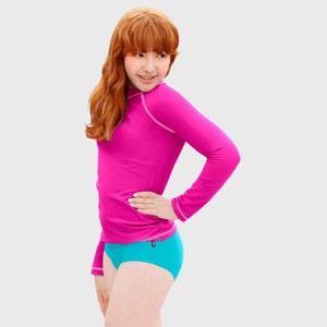 City Threads Girls UPF 50+ Quick-Dry Swim Briefs - USA-Made - 1 of 4