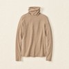 Lands' End Women's Lightweight Jersey Skimming Long Sleeve Turtleneck - 3 of 4