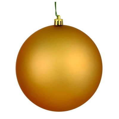 Vickerman 2.4"/24ct Matte Ball Ornament UV Coated Copper Gold