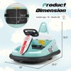 Infans 6V Electric kids Ride-on Bumper Car w/ 360° Spinning Dual Motors 2 Speeds Green - 2 of 4