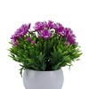 Unique Bargains Artificial Plants Semi-circle Lotus Bowl Plastic 3.74"x3.74"x10.63" 1 Pc - 4 of 4