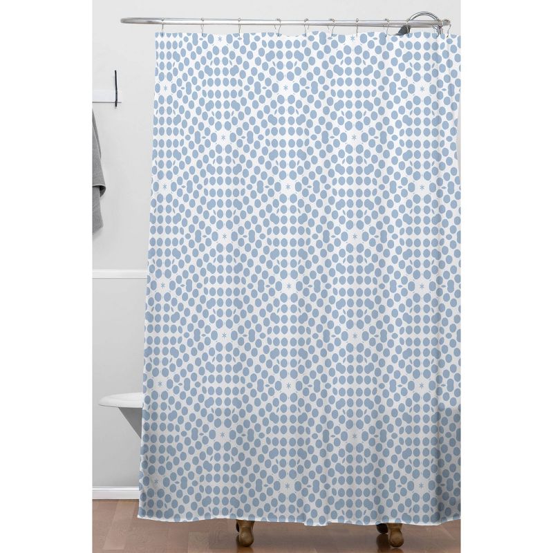Emmie K Spring Bloom Dot Pale Shower Curtain Blue - Deny Designs, 3 of 8