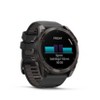 Garmin Fenix 8 51mm AMOLED Sapphire Carbon Gray DLC Titanium with Black/Pebble Gray Silicone Band - image 3 of 4