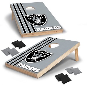 NFL Las Vegas Raiders 2'x3' Wood Cornhole Set - 1 of 4