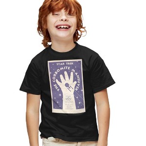 Boys' Star Trek Tos Episode 10 T-Shirt Black X Large - 1 of 4