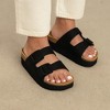 CUSHIONAIRE Women's Plane Platform Footbed Sandal With +Comfort, Wide Widths Available - 3 of 4