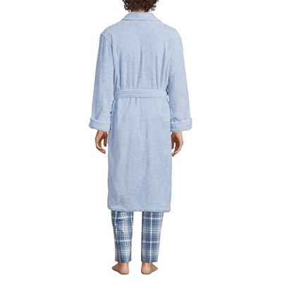 Soft Blue Haze Cotton Terry Cloth Bathrobe, 2XL