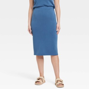 Women's Sandwash Midi Skirt - A New Day™ - 1 of 4